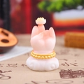 Porte-encens main de Bouddha rose et blanc avec lotus doré et bracelet décoratif - Style Main de Bouddha Lotus (1223-1) / Pièce Unique / Rose Blanc