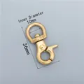 Solid brass swivel lobster clasp size 2 with 36mm length and 10mm inner diameter - 10*36mm Trigger Snap Hook