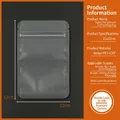 Ματ σακουλάκι 22x32cm PET/CPP με επίπεδο πάτο, κλείσιμο zip και στρογγυλεμένες γωνίες - Ματ Επίπεδο Κάτω Μέρος-22x32cm / 100 Τεμάχια/Δέσμη