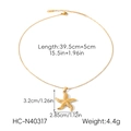 Detailansicht des Seestern-Anhängers aus 18k Gold mit Maßen und Gewichtsangaben - Seestern Anhänger Halskette (HC-N40317)