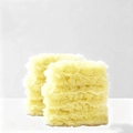 Pair of fluffy yellow square faux fur cushions for home decor on a clean white background - Yellow Double-Sided Refills (10Pcs)