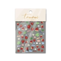 3D cartoon strawberry nail art stickers with sweet fruit patterns and floral designs - MS197 (Strawberry Pattern with Sweet Text)
