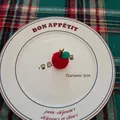 Handmade crochet red apple ornament 3cm diameter for DIY Christmas crafts - Small Apple