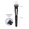 Professional foundation brush with two-tone bristles and matte black handle - 865 Ultimate Blending Face Brush