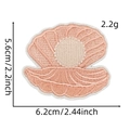 Pastel pink shell pearl embroidery patch for DIY clothing accessories decoration - Shell Pearl / 25#