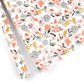 DIY cartoon gift wrapping paper with colorful bird and floral patterns for birthday - Flower and Bird World / 50x70cm