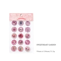 Sweetheart Garden wax seal stickers with floral and castle patterns in pink and purple - Sweetheart Garden