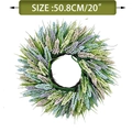 Ghirlanda di lavanda da 20 pollici in viola e rosa per decorazione porte e interni - Ghirlanda Primaverile da 50CM (Sacchetto OPP)