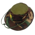 Jungle camo tactical boonie hat with wide brim, metal vents and adjustable chin strap - One Size / Jungle Camouflage