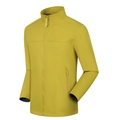 Ginger yellow softshell jacket for men and women featuring windproof standing collar design - Mustard Yellow / S