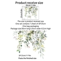 Detaillierte Größentabelle für botanische Wandsticker mit End- und Liefermaßen - Hängende Grünpflanzen (MS8314-NH) / 25*30cm