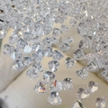 Loose transparent heart-shaped zircon stones for nail art with high-shine faceted cut - Transparent White Heart / 4*4mm