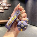 Purple Umbreon Pokeball keychain with soft PVC wrist strap and metal buckle - B344-1 Black Moon / Large