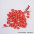 Orangefarbene Kaffeebohnen aus Harz für DIY-Handyhüllen, Größe 1,2 cm, Gewicht 0,5 g - 500g Beutel / Rote Kaffeebohnen (500g)