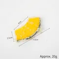 Realistischer PVC Kürbis Tempura Schlüsselanhänger 20g Gewicht und 7.5cm Länge - Panierter Kürbisstreifen - Modell