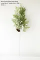 Green snowy reindeer antler branch 60cm with pine cones and white berries for Christmas - 60CM Cutting Branch