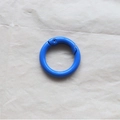 2.5cm blue painted metal spring ring clasp for DIY phone chain and accessories - Sapphire Blue