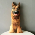 3D realistic German Shepherd plush pillow with high-definition digital printing for kids - 20cm / German Shepherd