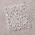 Laser holographic butterfly nail art sticker M-414 with purple iridescent effect - Laser Butterfly Style (M-414)
