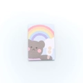 Mini cute cartoon sticky notes featuring grey bear and rainbow pattern, 30 sheets - Rainbow Bear (SR2008-26)