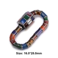 Oval screw carabiner buckle with colorful enamel finish for bags and accessories 16x28mm - Style 104 (Colorful Enamel Craft Clasp 16x28mm)