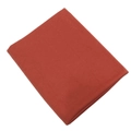 Folded brick red mercerized cotton jersey headscarf with high-quality knit texture - 02 Brick Red
