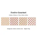 Pegatinas navideñas para scrapbooking 8 hojas de pan de jengibre y dulces de navidad - Comida de Navidad