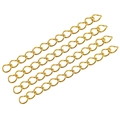 5cm 18k gold plated stainless steel extender chains for necklaces and bracelets diy - 2.5mm Width / Gold