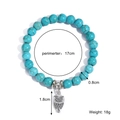 S2208-2 Vintage Owl Pendant Bracelet