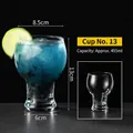 455ml funnel-shaped tall glass for mojitos and juice with 8.5cm top diameter - Style 13 Juice Glass