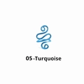 Anillo de ganchillo turquesa ajustable con forma de serpiente para tejer a mano - Azul Cielo