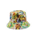 Bob réversible imprimé 3D tie-dye pour femmes avec motif artistique splash coloré - Taille unique / Style d'Encre Éclaboussée Jaune Vif Bleu Lac Vert Rouge (03)