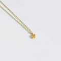 Minimalist golden necklace featuring a vibrant yellow five-pointed star pendant on a thin chain - Yellow (Gold Chain)