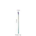 Rainbow plated stainless steel long handle coffee spoon 17.2cm length weight 19g - 17cm Rainbow