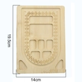 Detailed top view of bamboo beading board with scale marks for jewelry design - Bamboo / Style A Bamboo Board (19.5x14cm)