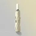 Sycamore Beige foldable sun and rain umbrella with minimalist cylindrical handle - Sycamore Beige (2006 Handle)