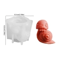 Siliconen mal van schedelslak voor DIY Halloween kaarsen en decoratieve ornamenten - Monster Slak