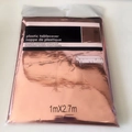 Reusable rose gold PET tablecloth 1m x 2.7m in waterproof and washable metallic finish - Rose Gold 1m*2.7m