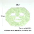 Maschera facciale in giada naturale verde chiaro dimensioni 28cm x 22cm peso 360g - 289# Maschera Viso Completa / verde chiaro