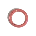 Pink UV plated metal spring ring clasp connector for DIY keychain accessories - Bean Paste Red