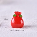 Miniature red lucky bag figurine for Christmas DIY landscape decor, 1.9cm height - Style 3 Gift Bag