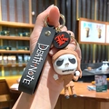Death Note Anime Schlüsselanhänger mit schwarzem Band und kleiner Totenkopf-Figur im Hoodie - B218-4 Arzt / Groß
