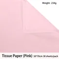 Water pink tissue paper for flower and gift wrapping, set of 38 sheets in 50x70cm - 50*70cm (38 Sheets/Pack) / Water Pink
