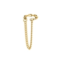 Μινιμαλιστικό χρυσό σκουλαρίκι ear cuff με μακριά κρεμαστή αλυσίδα με κρόσσια - Χρυσό Στυλ Με Φούντες