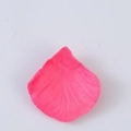 Single pink non-woven fabric artificial rose petal with clear texture on white background - Rose Red