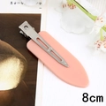 Nahtlose rosa Haarklammer aus Harz mit Metall-Krokodilklemme, 8 cm groß für Styling - 20# Haarspange Ohne Knicke / 8cm / Rosa
