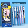 0.5mm erasable gel pen set with astronaut cartoon design and crystal blue ink - Boys Astronaut Style 6Pcs/Box - Crystal Blue Ink