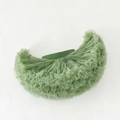 Light green multi-layered tutu skirt for girls featuring a high-density fluffy tulle design - XS (80-95cm) / Dark Fruit Green