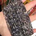 Faceted iolite natural stone cube beads 2-3mm for DIY jewelry making loose strand - 16-Iolite (Natural)
