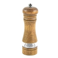 Manual oak wood pepper grinder with acrylic window and ceramic core for spices - Grinder - Antique Color (Bubble Bag)